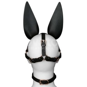 Rebellion Reign Dark Bunny – fetiš maska za celo lice sa zečjim ušima LV766008-1